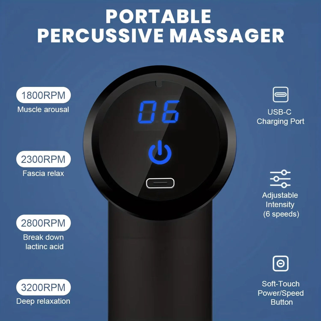 Masajeador Portátil de Percusión para Cuerpo