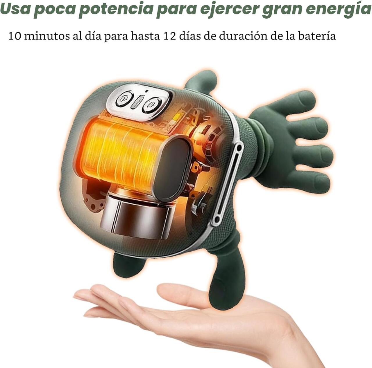 Masajeador Cervical y Espalda 4D Mano Biónica con Calor